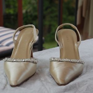 Grace Bridal All Leather Bottoms Never Worn Size 9